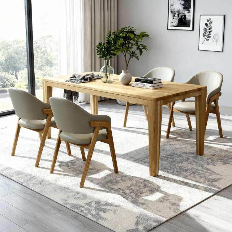 York & Beny étkező szett – elegancia és kényelem masszív tölgyből  - 1