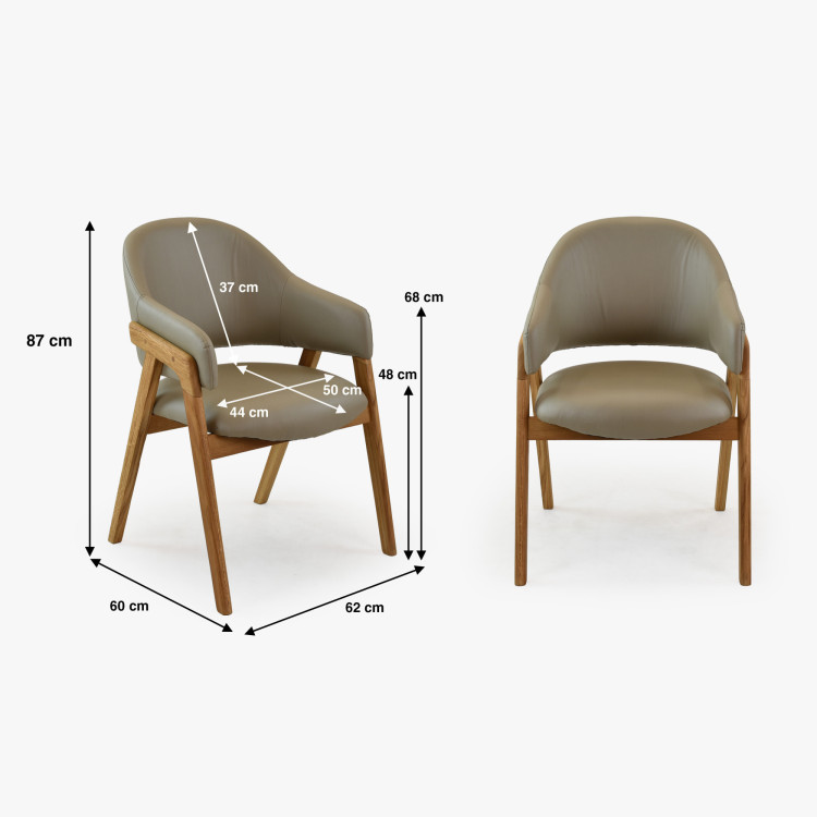 York & Beny étkező szett – elegancia és kényelem masszív tölgyből  - 11