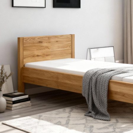 Egyszemélyes tölgyfa ágy 90 x 200 cm  - 2