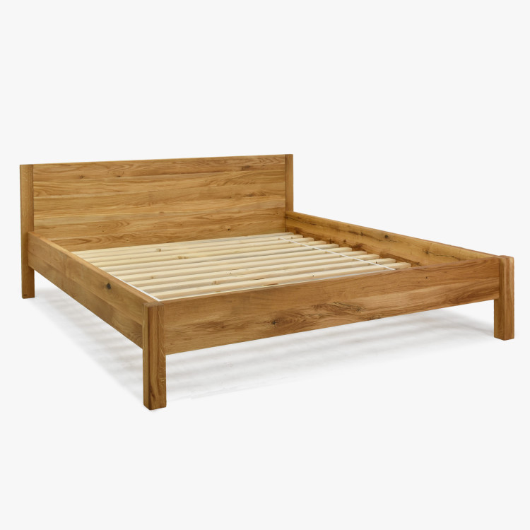 Egyszemélyes tölgyfa ágy 90 x 200 cm  - 6