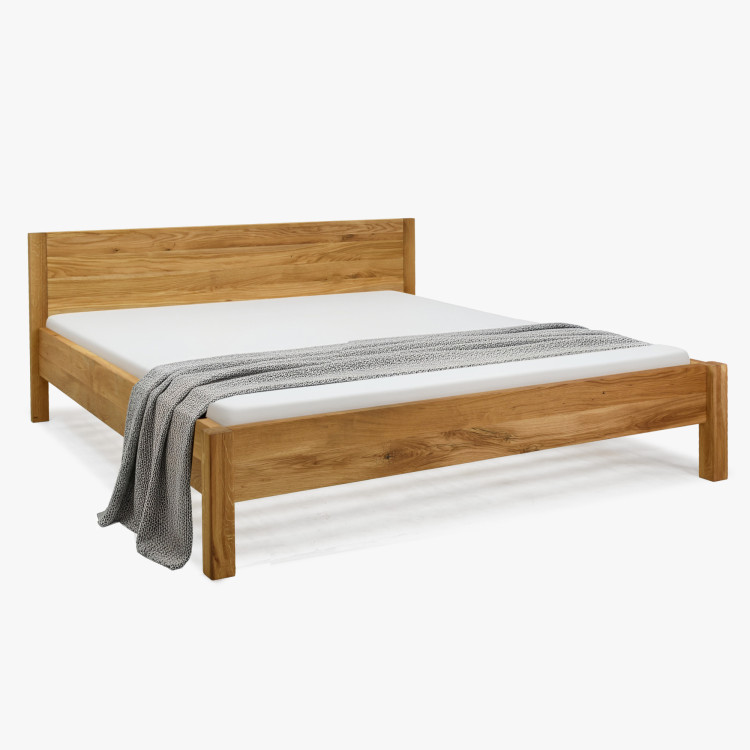 Franciaágy tömör tölgyfa 160 x 200 cm  - 10