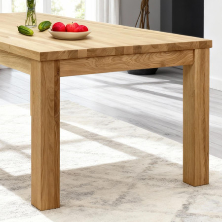 Masszív tölgy étkezőasztal 200 x 100 cm  - 2