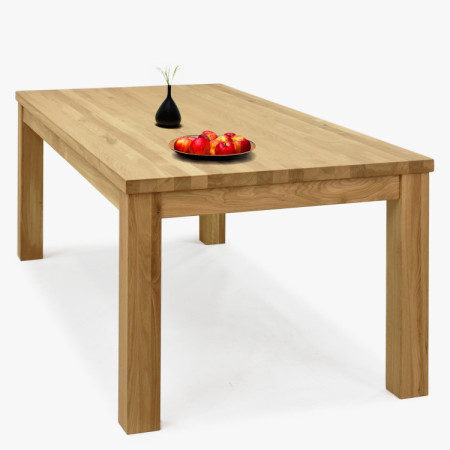 Masszív tölgy étkezőasztal 200 x 100 cm  - 3