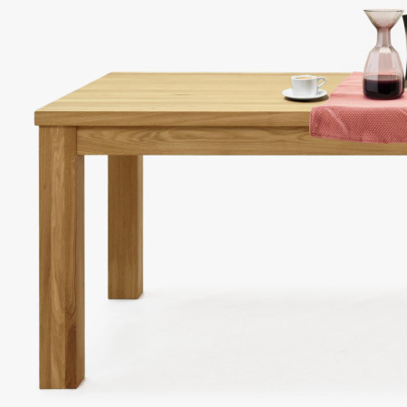 Masszív tölgy étkezőasztal 200 x 100 cm  - 6