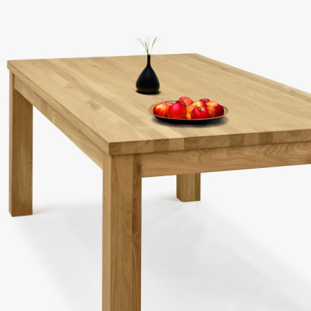 Masszív tölgy étkezőasztal 200 x 100 cm  - 7