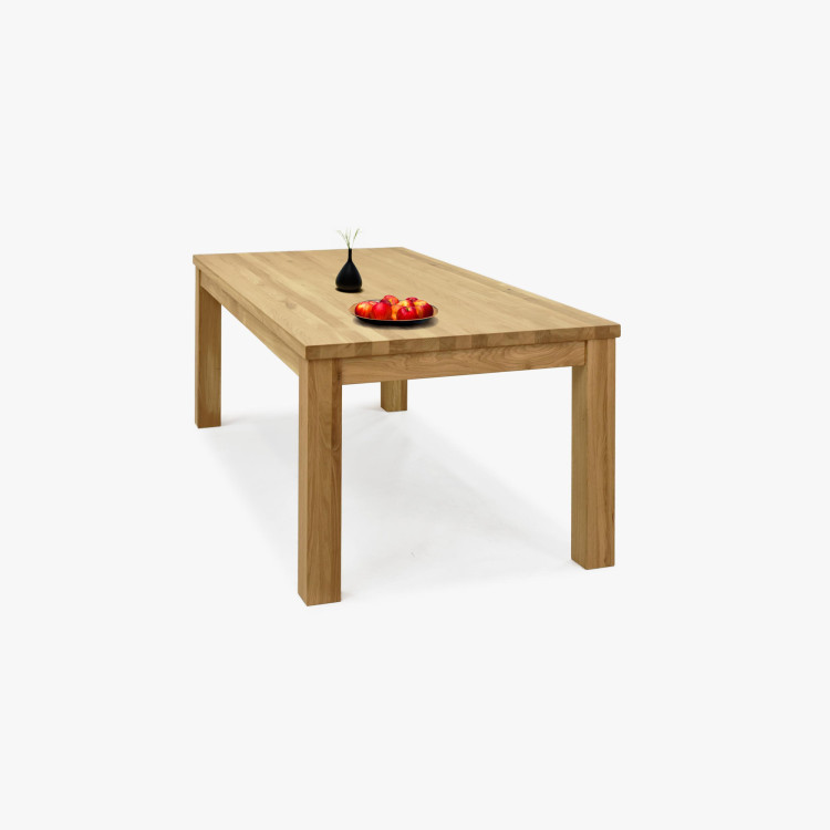 Masszív tölgy étkezőasztal 200 x 100 cm  - 13