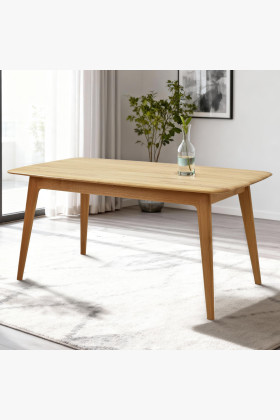 Luxusos tömör tölgy asztal 160 x 90 cm kihúzhatóval  - 1