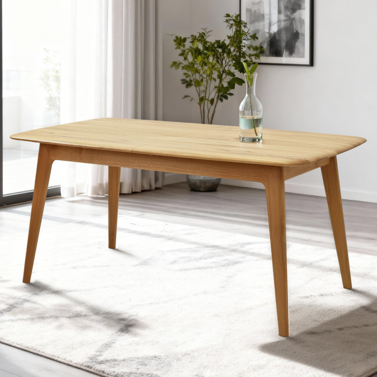 Luxusos tömör tölgy asztal 160 x 90 cm kihúzhatóval  - 1