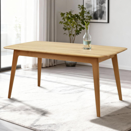 Luxusos tömör tölgy asztal 160 x 90 cm kihúzhatóval  - 1