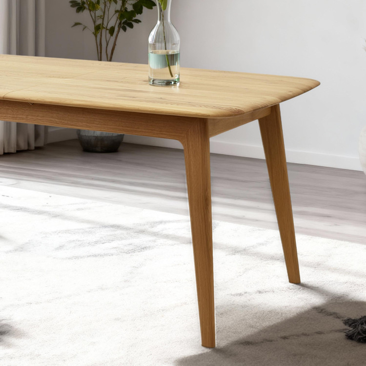 Luxusos tömör tölgy asztal 160 x 90 cm kihúzhatóval  - 2