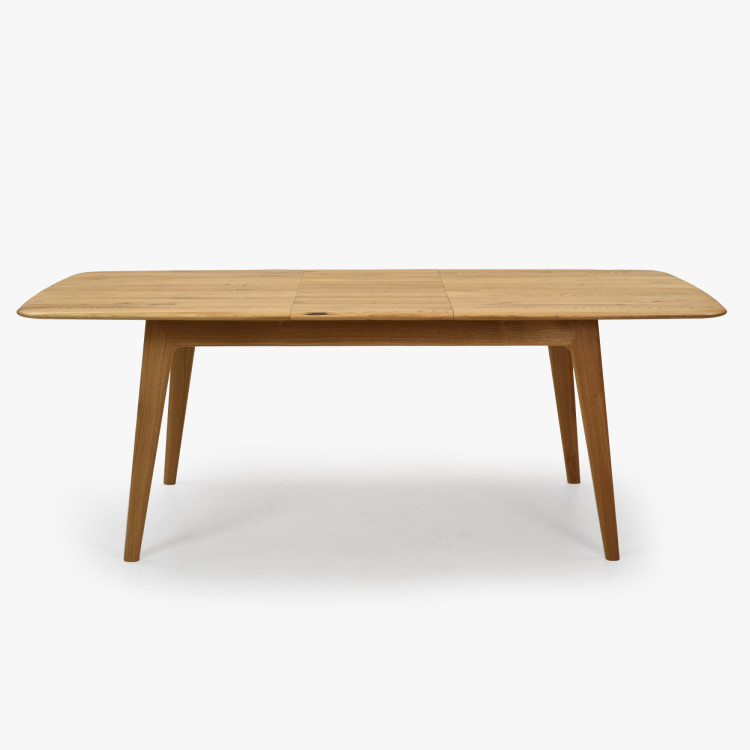 Luxusos tömör tölgy asztal 160 x 90 cm kihúzhatóval  - 6