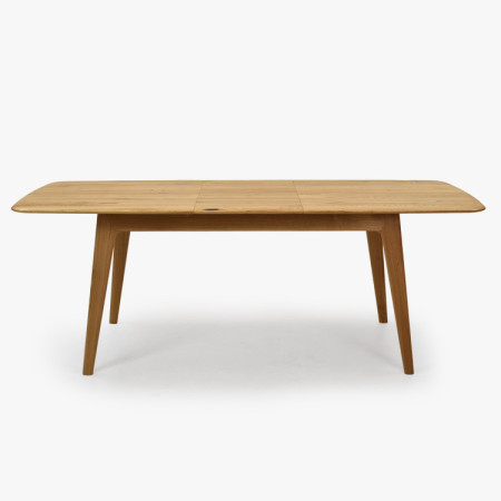 Luxusos tömör tölgy asztal 160 x 90 cm kihúzhatóval  - 6