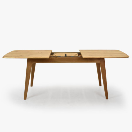 Luxusos tömör tölgy asztal 160 x 90 cm kihúzhatóval  - 7