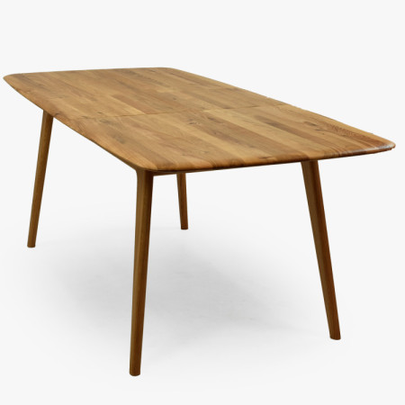 Luxusos tömör tölgy asztal 160 x 90 cm kihúzhatóval  - 13