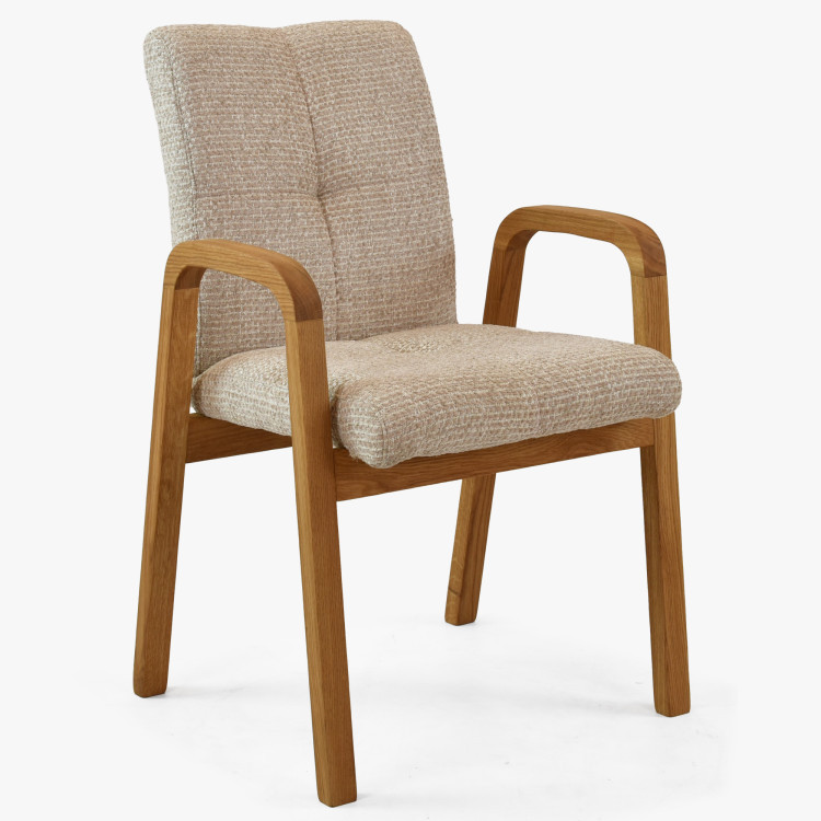 Oslo tölgy étkezőszett 180 × 90 cm Ori székekkel  - 7