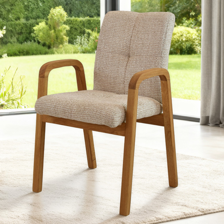 Oslo tölgy étkezőszett 180 × 90 cm Ori székekkel  - 9