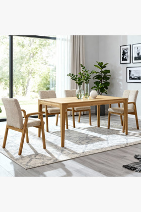 Bővíthető étkezőasztal Lukas 180x90 és Ori székek  - 1