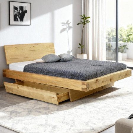 Masszív ágy két személyre, lucfenyő - Matúš 160 x 200 cm  - 1