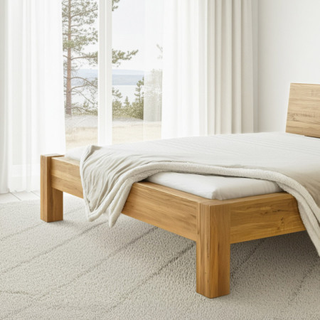 Manó ágy tömör tölgyből, Dunaj 160 x 200 cm  - 7