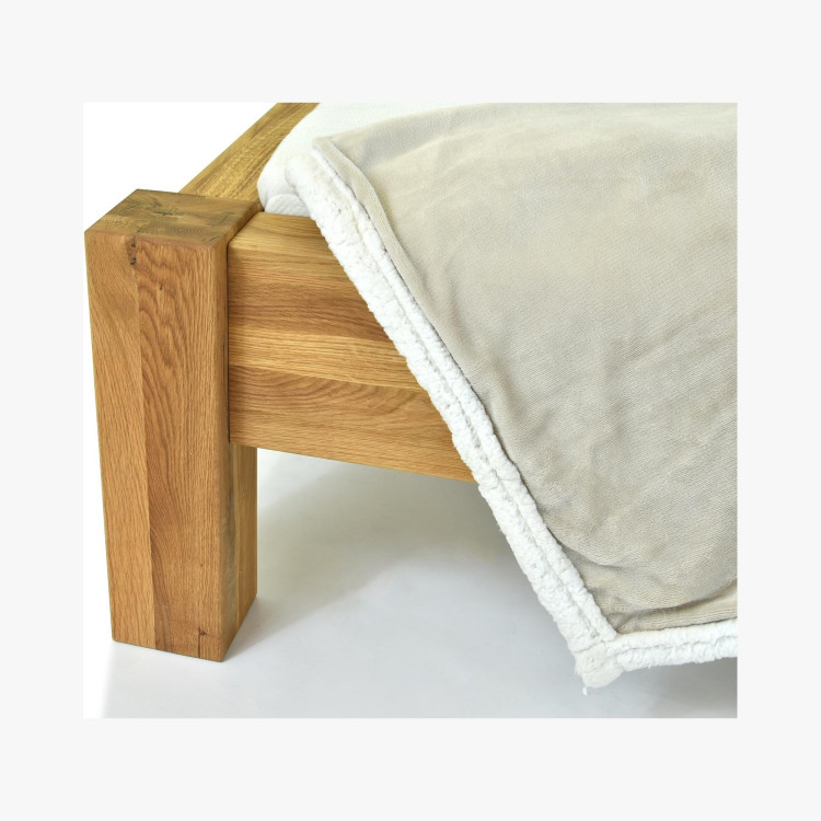 Franciaágy tömör tölgyből, Dunaj 180 x 200 cm  - 2