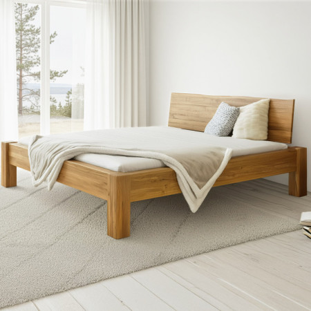 Franciaágy tömör tölgyből, Dunaj 180 x 200 cm  - 3