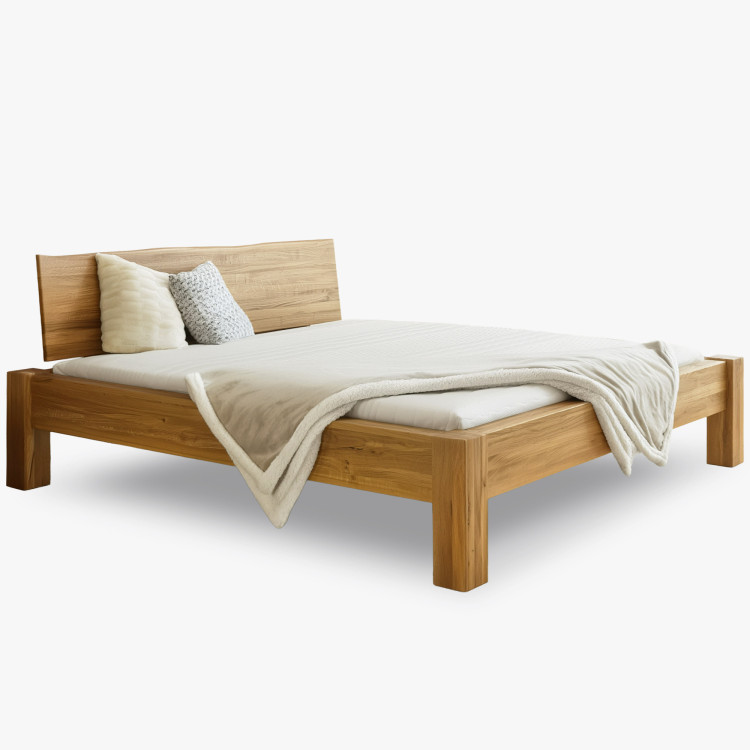 Franciaágy tömör tölgyből, Dunaj 180 x 200 cm  - 4