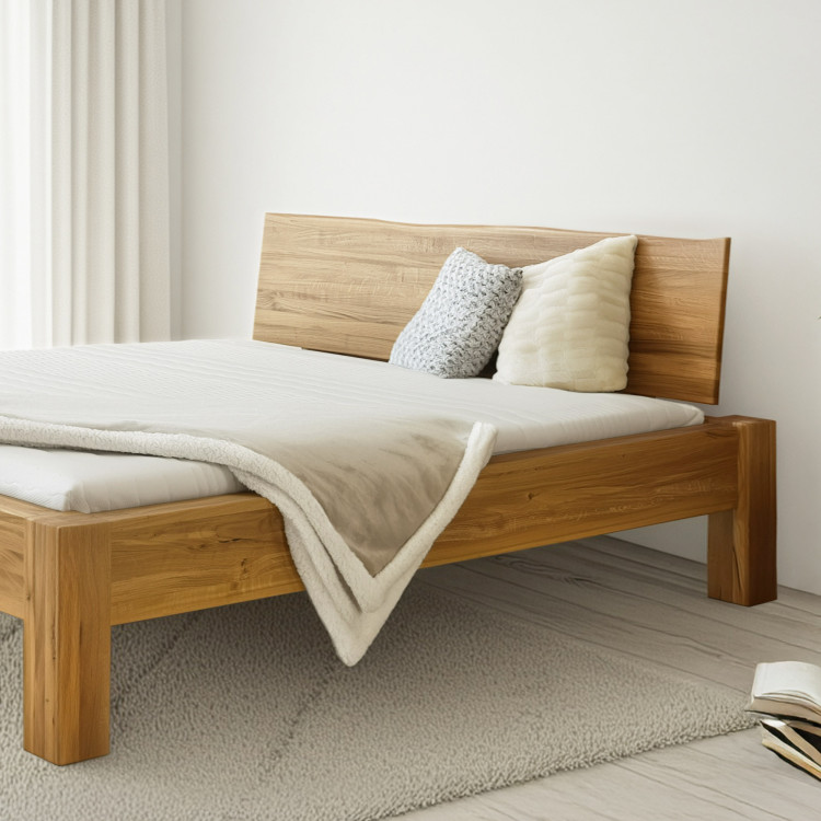 Franciaágy tömör tölgyből, Dunaj 180 x 200 cm  - 6