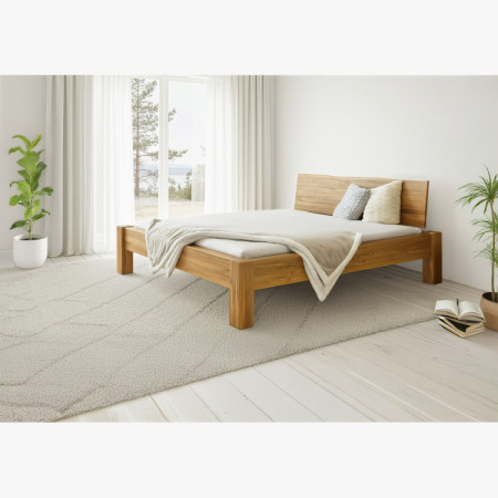 Franciaágy tömör tölgyből, Dunaj 180 x 200 cm  - 13