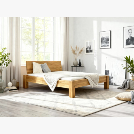 Franciaágy tömör tölgyből, Dunaj 180 x 200 cm  - 14