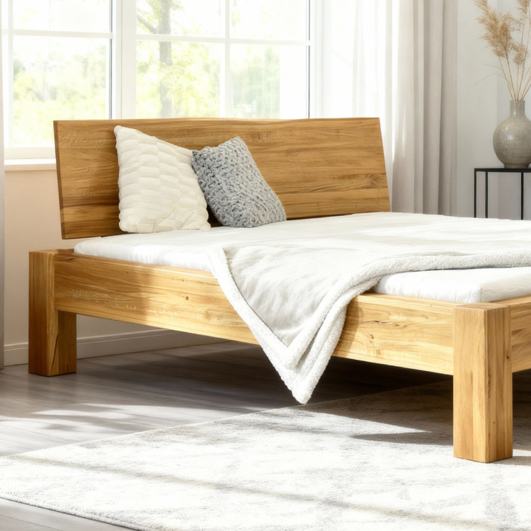 Franciaágy tömör tölgyből, Dunaj 180 x 200 cm  - 15