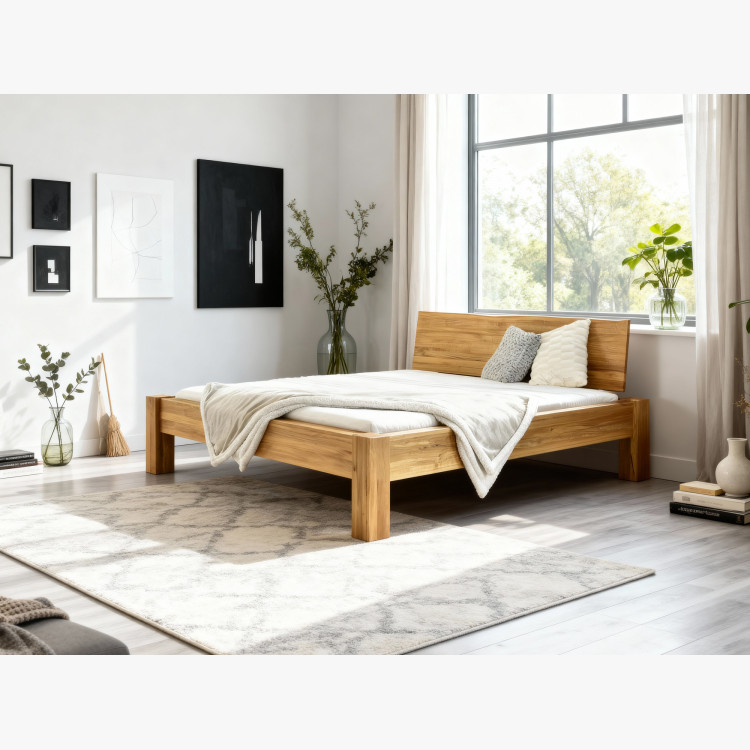 Franciaágy tömör tölgyből, Dunaj 180 x 200 cm  - 17