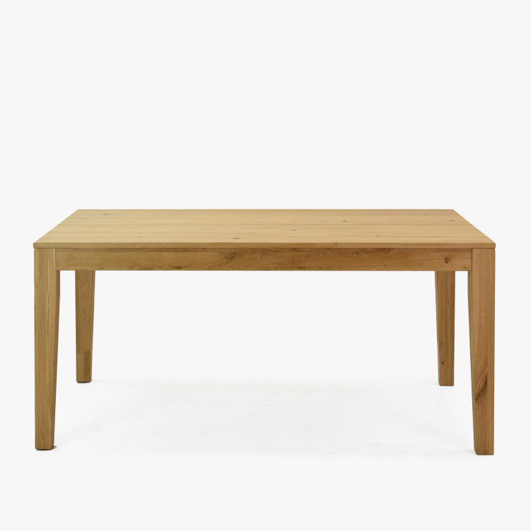 Masszív tömörfa nyitható tölgyfa asztal 160 - 210 cm  - 15