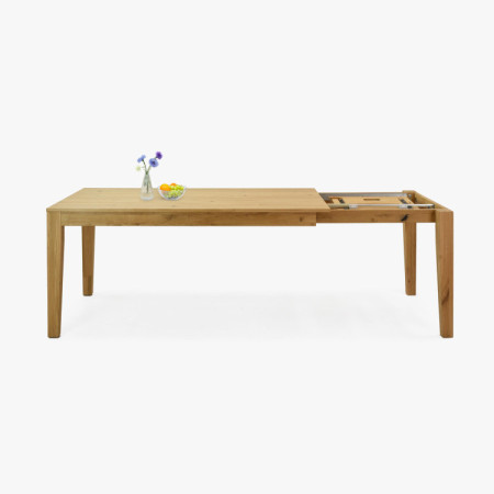 Masszív tömörfa nyitható tölgyfa asztal 160 - 210 cm  - 18