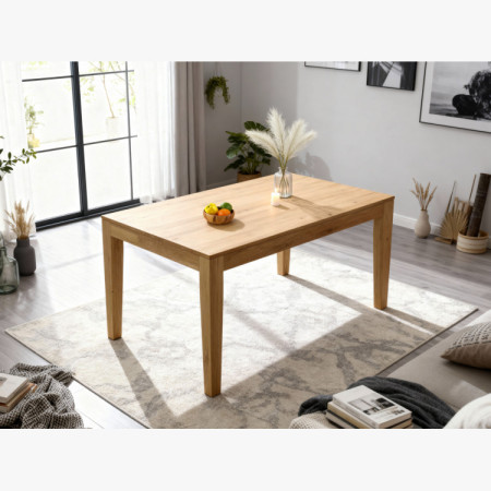 Masszív tömörfa nyitható tölgyfa asztal 160 - 210 cm  - 24