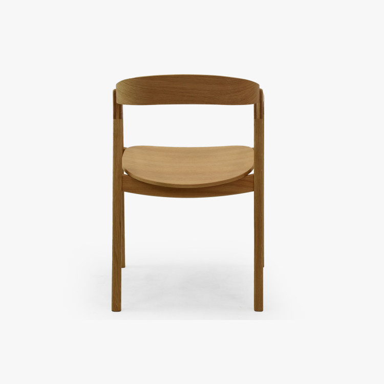 Tölgyfa étkezőasztal Robi 160 x 90 és design székek Brando  - 4