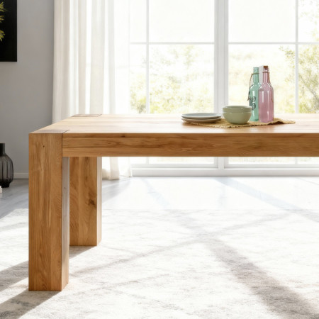 Dubfa étkezőasztal masszív DUB, George 180 x 100 cm  - 3
