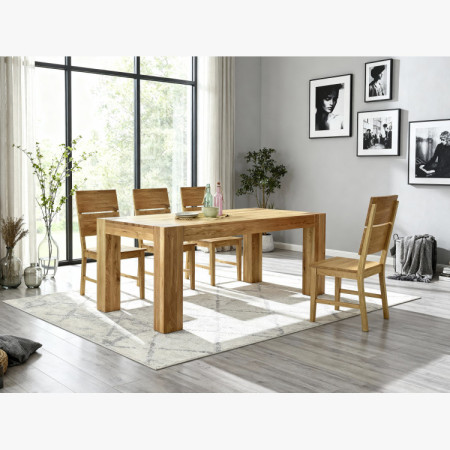 Dubfa étkezőasztal masszív DUB, George 180 x 100 cm  - 10