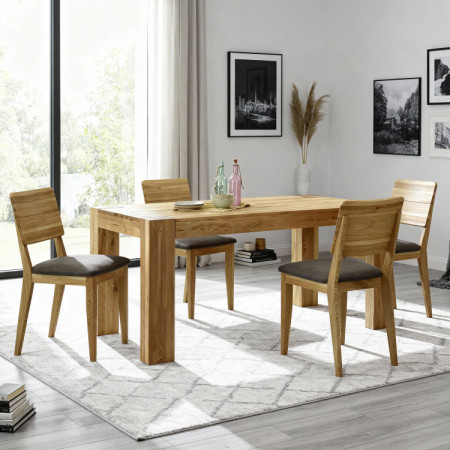 Dubfa étkezőasztal masszív DUB, George 180 x 100 cm  - 15