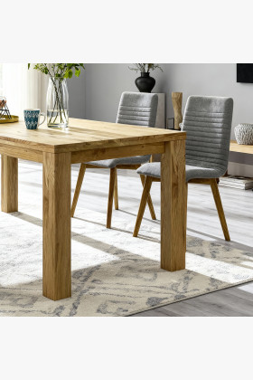 Masszív étkezőasztal tölgy, Bratislava 160 x 90 cm  - 1 2