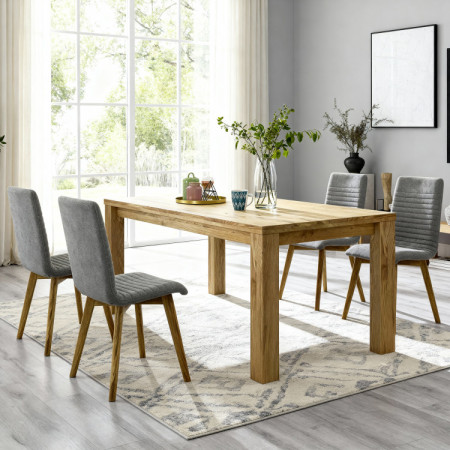 Masszív étkezőasztal tölgy, Bratislava 160 x 90 cm  - 3