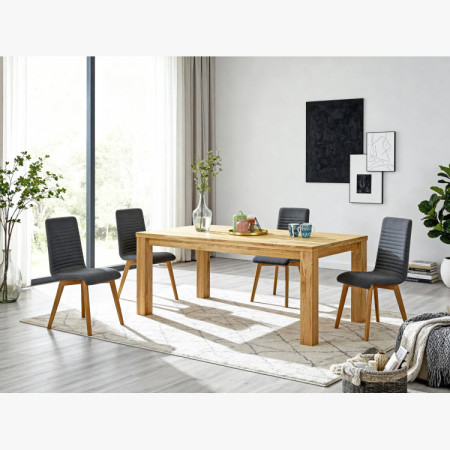 Masszív étkezőasztal tölgy, Bratislava 160 x 90 cm  - 18