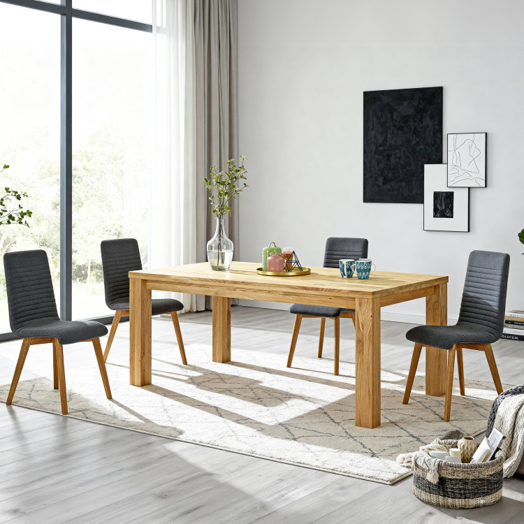 Masszív étkezőasztal tölgy, Bratislava 160 x 90 cm  - 20