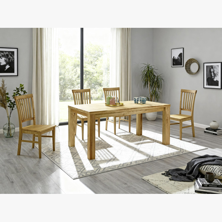 Masszív étkezőasztal tölgy, Bratislava 160 x 90 cm  - 24