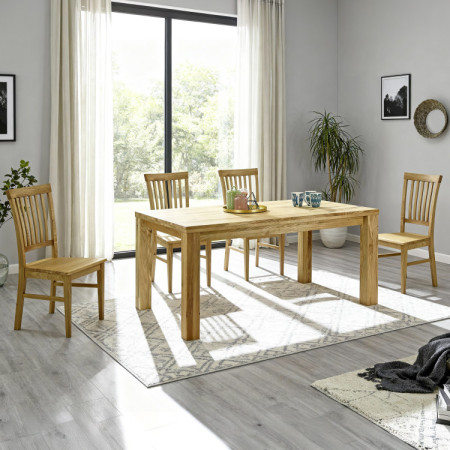 Masszív étkezőasztal tölgy, Bratislava 160 x 90 cm  - 26