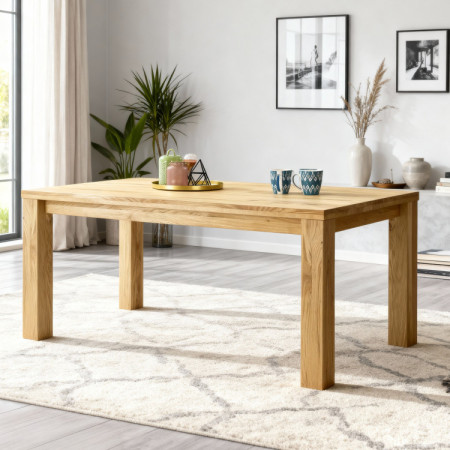 Masszív fa étkezőasztal dió, Bratislava 180 x 90 cm  - 1