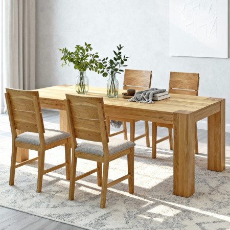 Dubfa étkezőasztal tömör DUB, George 220 x 100 cm  - 3