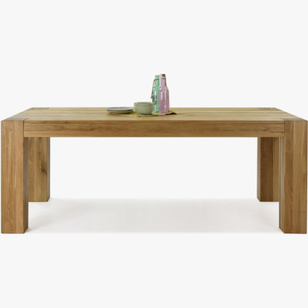 Dubfa étkezőasztal tömör DUB, George 220 x 100 cm  - 8