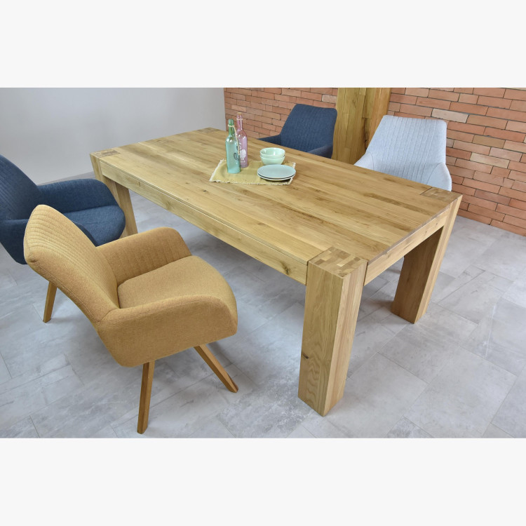 Dubfa étkezőasztal tömör DUB, George 220 x 100 cm  - 12