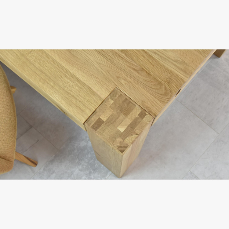 Dubfa étkezőasztal tömör DUB, George 220 x 100 cm  - 13