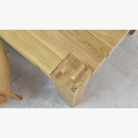 Dubfa étkezőasztal tömör DUB, George 220 x 100 cm  - 13